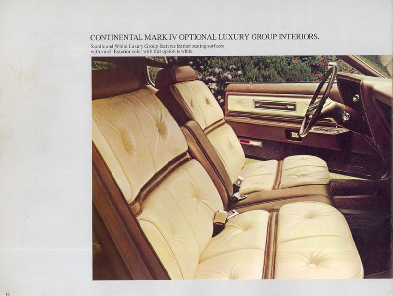 1975 Lincoln Model Range Brochure Page 3